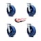 Service Caster 8 Inch Solid Polyurethane Wheel Swivel Caster Set with Roller Bearings SCC SCC-30CS820-SPUR-4 - alternate 4
